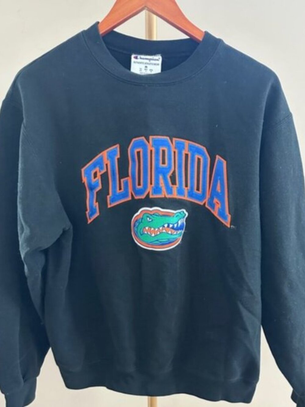 Champion Florida Gators Embroidered Crewneck Sweatshirt Men's Medium Black NCAA